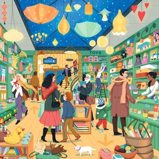 Puzzle Pieces and Peace Shopping Festif 1000 Pieces