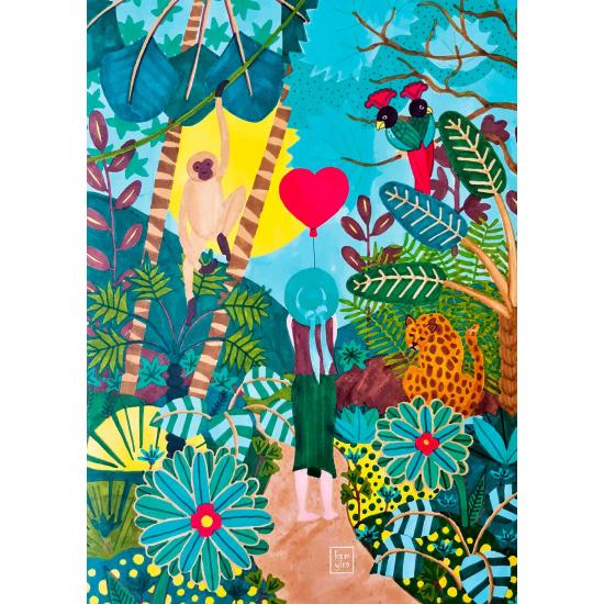 Puzzle Pièces et Paix Coeur de la Jungle 1000 Pièces Puzzle Pièces et Paix Coeur de la Jungle 1000 Pièces