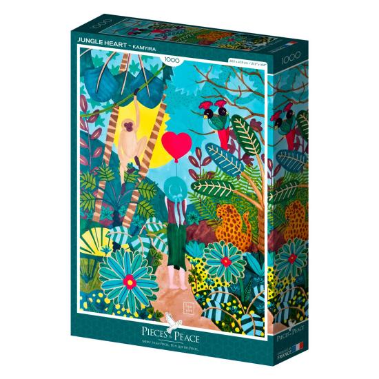 Puzzle Pièces et Paix Coeur de la Jungle 1000 Pièces Puzzle Pièces et Paix Coeur de la Jungle 1000 Pièces