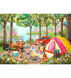 Puzzle Pieces and Peace Journée De Camping 500 pièces