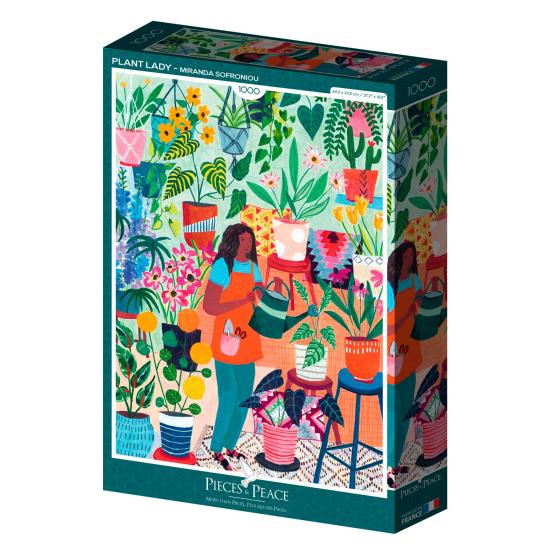 Puzzle Pieces and Peace Dame des Plantes de 1000 Pcs
