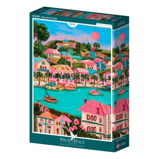 Puzzle Pieces and Peace Hvar, Croatia 1000 pièces