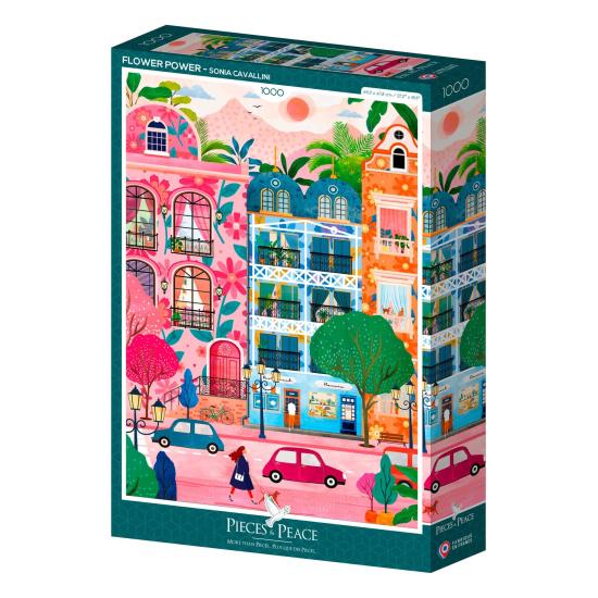 Puzzle Pieces and Peace Le Pouvoir des Fleurs 1000 pcs