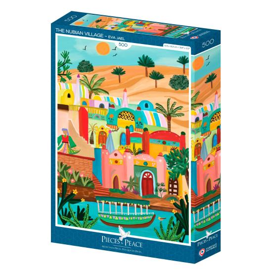 Puzzle Pieces and Peace Le village nubien 500 Pzs