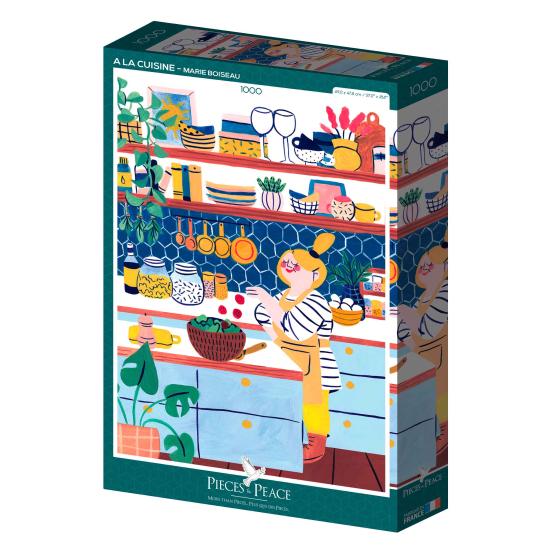 Pièces de puzzle et paix dans la cuisine 1000 pièces