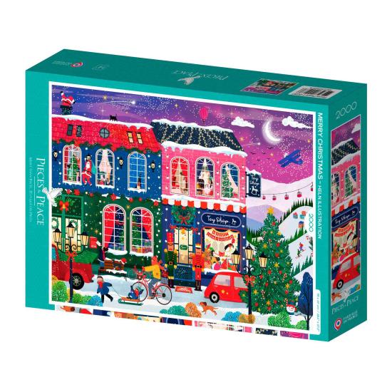 Puzzle Pieces and Peace Joyeux Noël 2000 pièces