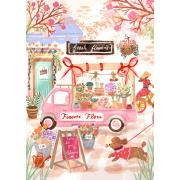 Puzzle Pieces and Peace Forever Flora, camion de fleurs 500 Pzs