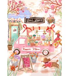 Puzzle Pieces and Peace Forever Flora, camion de fleurs 500 Pzs
