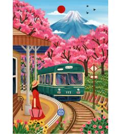 Puzzle Pieces and Peace Fleurs De Fuji 500 pièces