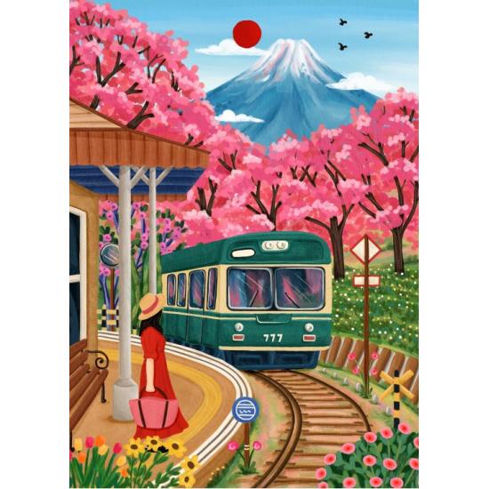 Puzzle Pieces and Peace Fleurs De Fuji 500 pièces