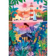 Puzzle Pieces and Peace Fonds Marins Colorés 1000 pcs