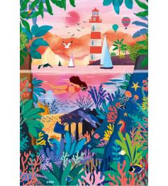 Puzzle Pieces and Peace Fonds Marins Colorés 1000 pcs