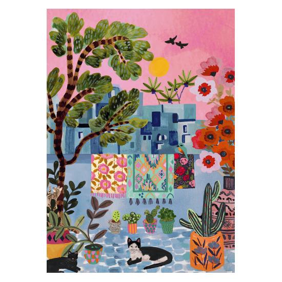 Pièces de Puzzle et Chats de la Paix à Chefchaouen 1000 Pzs