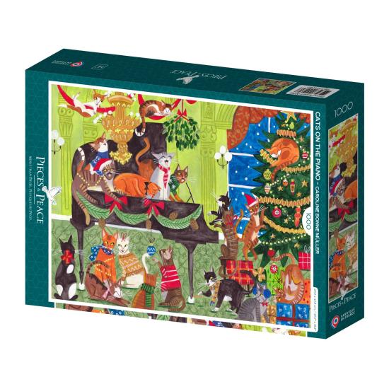 Puzzle Pieces and Peace Chats Sur Le Piano 1000 Pcs