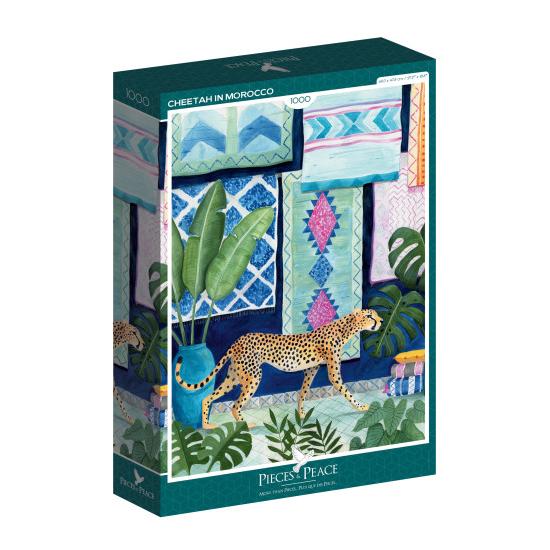 Puzzle Pièces et Paix Guépard au Maroc 1000 Pièces