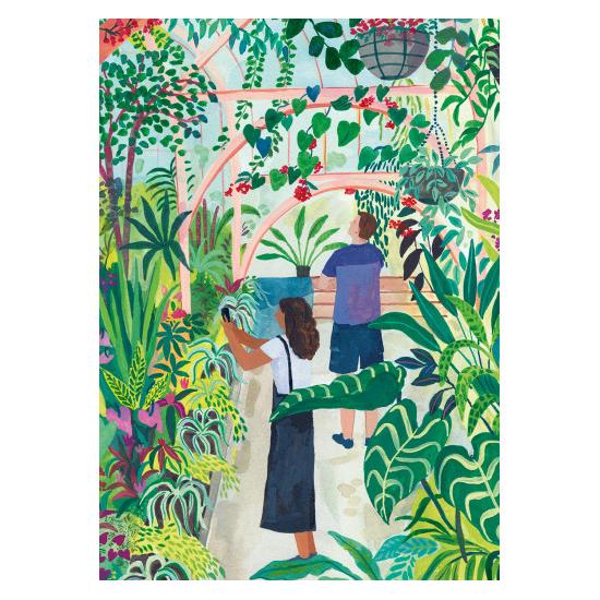 Puzzle Pieces and Peace Jardin botanique 1500 pièces