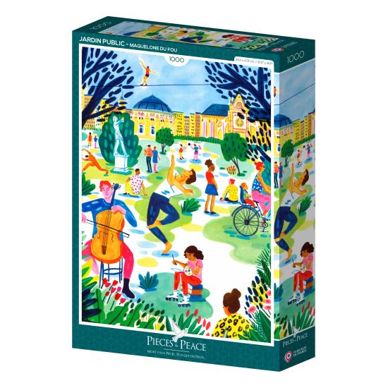Puzzle Pieces and Peace Jardin Public 1000 Pcs