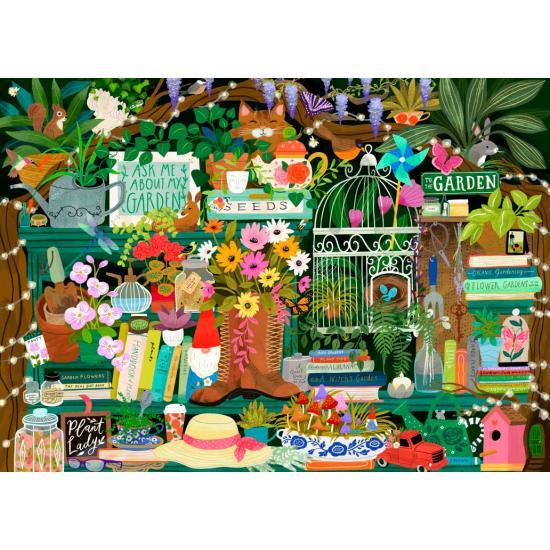 Puzzle Pieces and Peace La Bibliothèque D'Un Jardinier 1500 Pièc