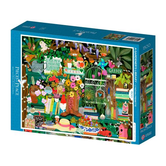 Puzzle Pieces and Peace La Bibliothèque D'Un Jardinier 1500 Pièc
