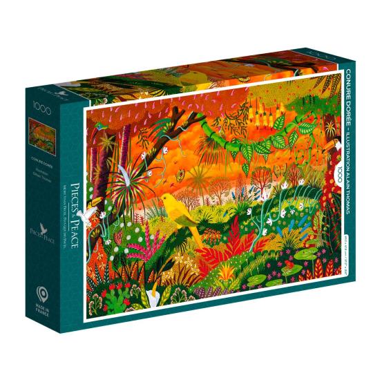 Puzzle Pieces and Peace Le Perroquet Doré 1000 Pièces