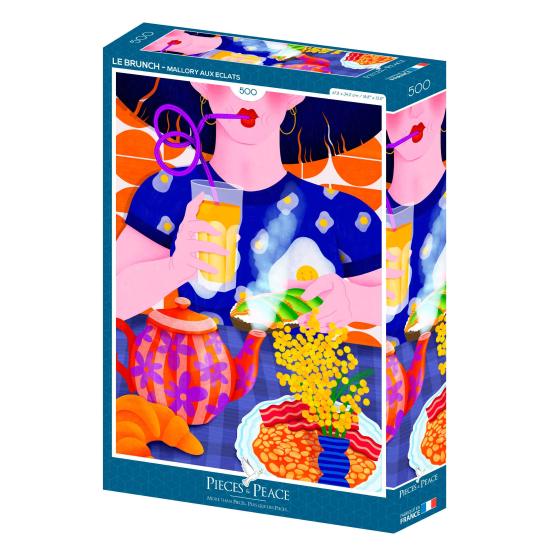 Puzzle Pieces and Peace Le Brunch de 500 Pzs Puzzle Pieces and Peace Le Brunch de 500 Pzs