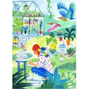 Puzzle Pieces and Peace Lire Dans Le Jardin 500 pièces