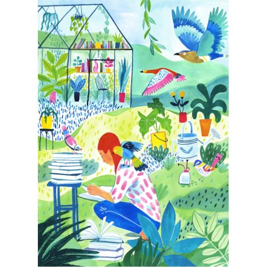 Puzzle Pieces and Peace Lire Dans Le Jardin 500 pièces