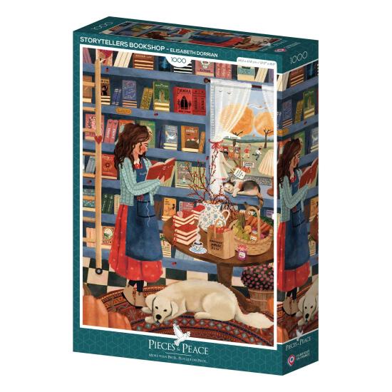 Puzzle Pieces and Peace Librairie Des Conteurs 1000 pièces
