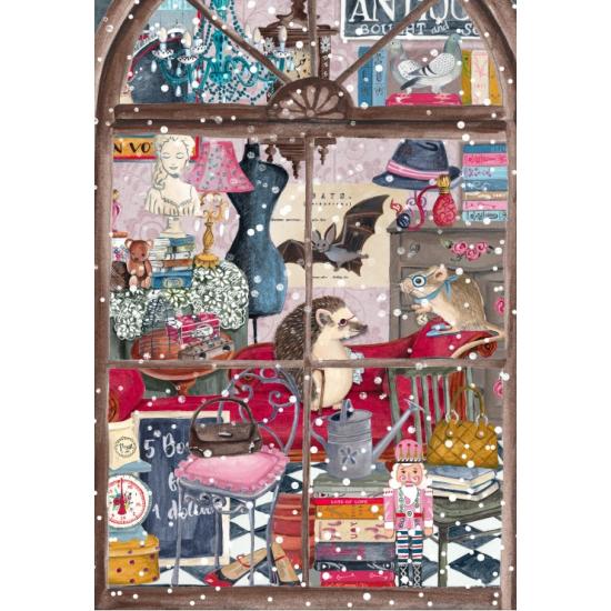 Puzzle Pieces and Peace Librairie De Noël 1000 pièces