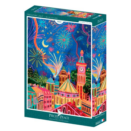 Puzzle Pieces and Peace Feu d'artifice de 500 Pzs Puzzle Pieces and Peace Feu d'artifice de 500 Pzs