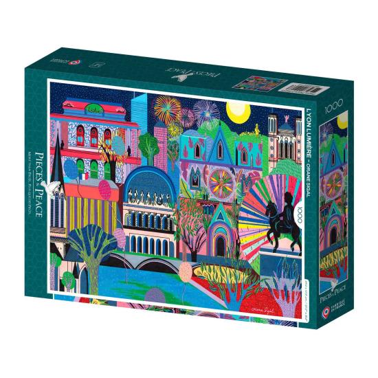 Puzzle Pieces and Peace Lyon Lumière 1000 pièces