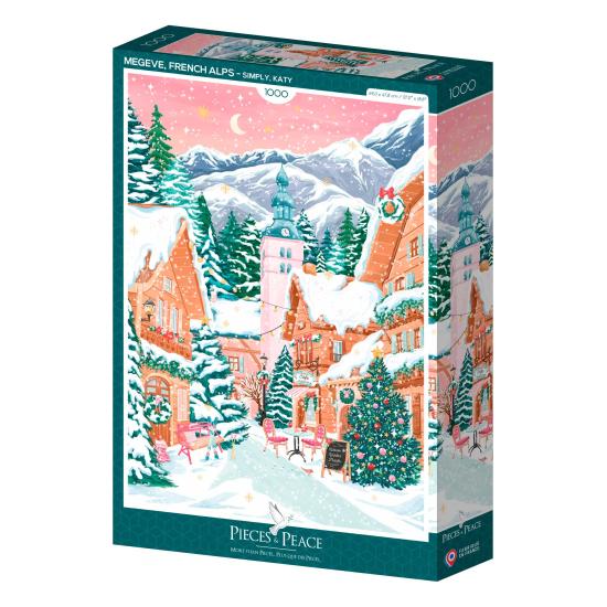 Puzzle Pieces and Peace Megève, Alpes Françaises 1000 Pcs