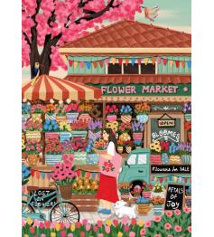 Puzzle Pieces and Peace Marché Aux Fleurs 1500 Pièc