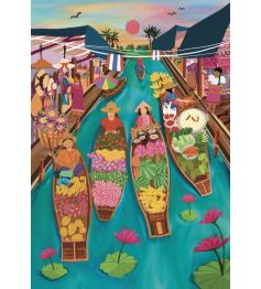 Puzzle Pieces and Peace Marché flottant Thaïlande 1000 pcs