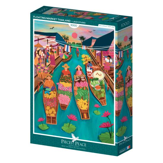 Puzzle Pieces and Peace Marché flottant Thaïlande 1000 pcs