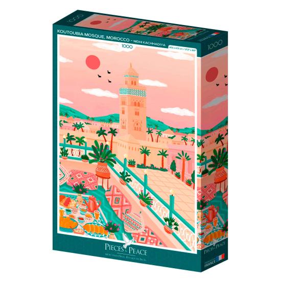 Puzzle Pieces and Peace Koutoubia mosque, Morocco 1000 P