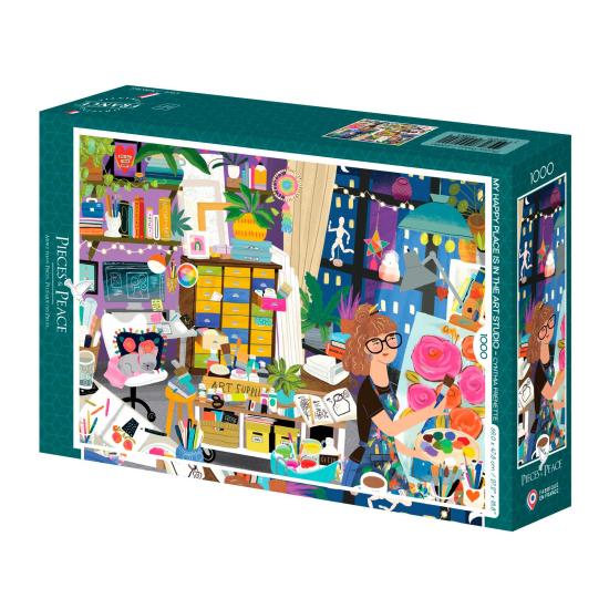Puzzle Pieces and Peace Mon bonheur est dans l'atelier d'art 100