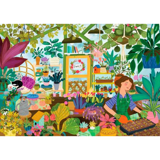 Puzzle Pieces and Peace Mon bonheur est dans la serre 1000 pcs