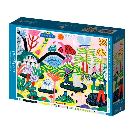 Puzzle Pieces and Peace Roller Coaster 1500 pièces