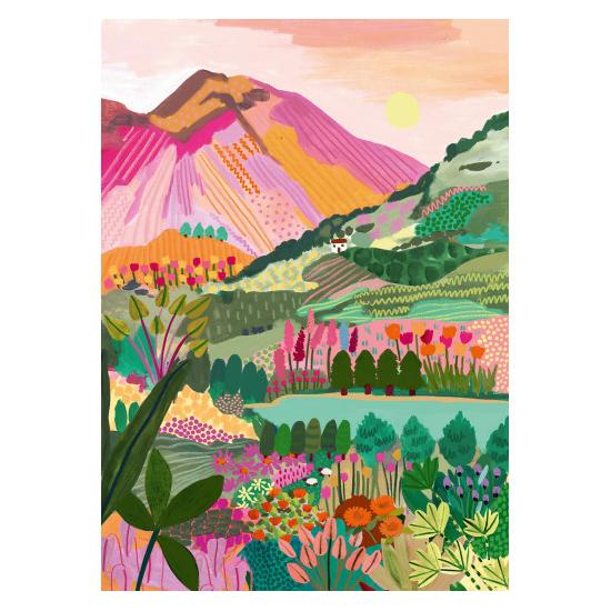 Puzzle Pieces and Peace Rainbow Mountain 1000 pièces