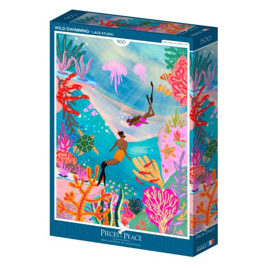 Puzzle Pieces and Peace Natation Sauvage de 500 Pzs Puzzle Pieces and Peace Natation Sauvage de 500 Pzs