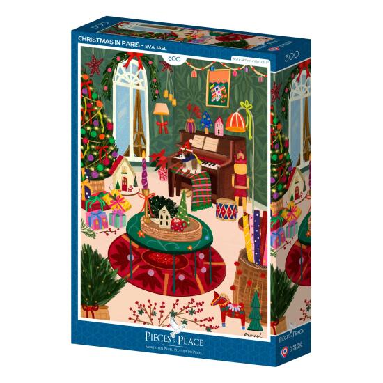 Puzzle Pieces and Peace Noël À Paris 500 pièces