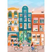 Pièces de puzzle et paix Nine Streets Amsterdam 500 pièces