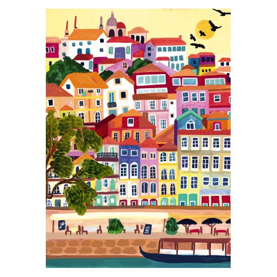 Puzzle Pièces et Paix Porto Portugal 1500 Pièces