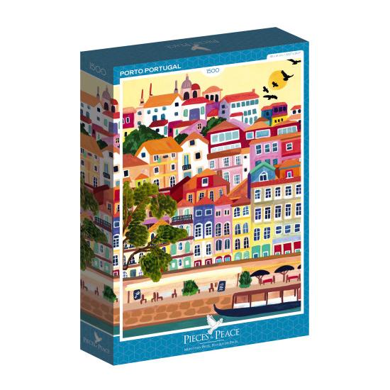 Puzzle Pièces et Paix Porto Portugal 1500 Pièces