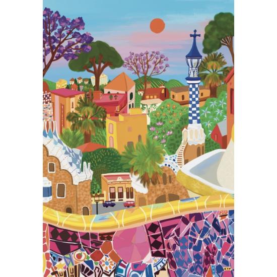 Puzzle Pieces and Peace Parc Güell 1000 pcs