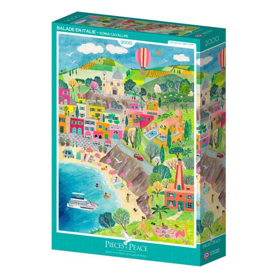 Puzzle Pieces and Peace à travers l'Italie 2000 pièces