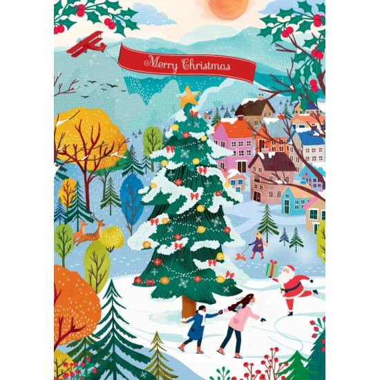 Puzzle Pieces and PeacePatiner Dans La Joie De Noël 500 pièces