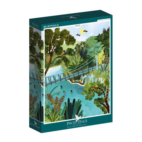 Puzzle Pieces and Peace Piscines bleues 1000 pièces