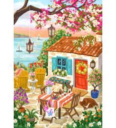 Puzzle Pieces and Peace Retraite Avec Vue Sur L'Océan 1000 P